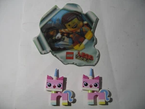 Lot of 2 NEW LEGO MOVIE UNIKITTY MINIFIG minifigure 70803 + Bonus 5002044 stick - Picture 1 of 3