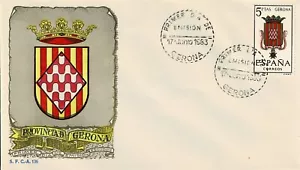 SPAIN - FIRST DAY COVER 1963 - GERONA ARMS - W 720 - Picture 1 of 1