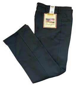 NWT Men's Wrangler® Wrancher Black 82BK Dress Pants Multi Size - Picture 1 of 4