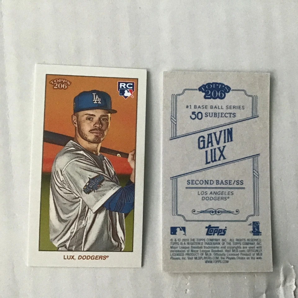 Gavin Lux RC #45 Dodgers Base 2020 Topps 206 T206 Online Exclusive Series 1 - Image 1 of 1