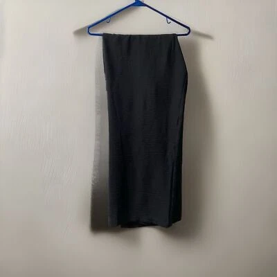 Pantalones Adrienne Vittadini para mujer XL negros arrugados holgados corbata delantera Foto 1 de 4