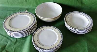 SERVIZIO PIATTI IMPERO PZ.19 PORCELLANA PDM ITALY COMPLETO PER 6 PERSONE 7921/20 - Immagine 1 di 4