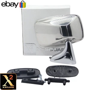 Classic Car MG TEX STYLE LEFT POLISHED STEEL MIRROR VOLKSWAGEN GOLF MK1 1975-83 - Picture 1 of 14
