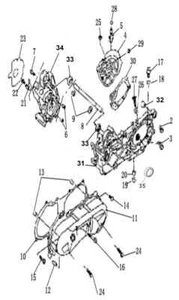 SFM / Sachs CRANKCASE - LH P402530500200020 Sachs Speedforce hasta 2012Sachs - Imagen 1 de 1