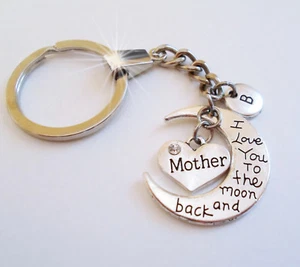 Llavero o cremallera Mother I Love You to the Moon and Back, regalo para mamá - Imagen 1 de 7
