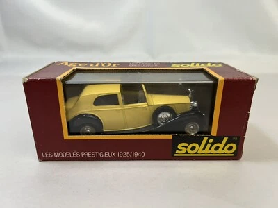 New Age D’or Solido Rolls Royce 71 Yellow Diecast Vehicle Car Model 1939 - Image 1 of 4
