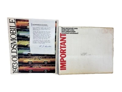 1973 Oldsmobile Folheto de Vendas Original Toronado 98 Delta 88 Cutlass Omega 48 PG - Imagem 1 de 4