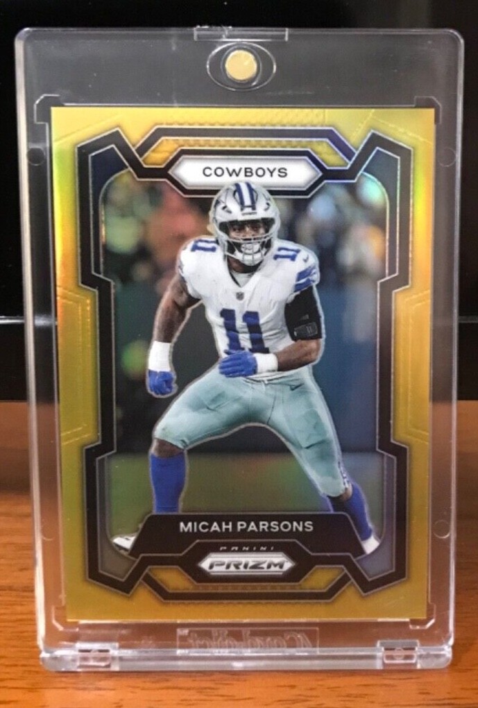 2023 Panini Prizm Micah Parsons TRUE GOLD 10/10 #78 Dallas Cowboys