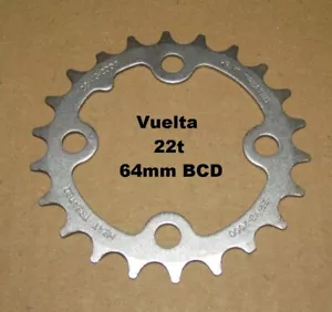 Vuelta 22t Chainring 64cm BCD 22-V3-2000, Heat Treated Steel - Picture 1 of 3