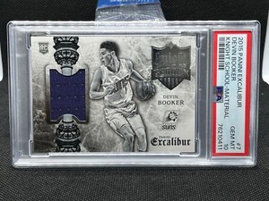 2015-16 PANINI EXCALIBUR DEVIN BOOKER KNIGHT SCHOOL ROOKIE PATCH RC PSA 10 SUNS 