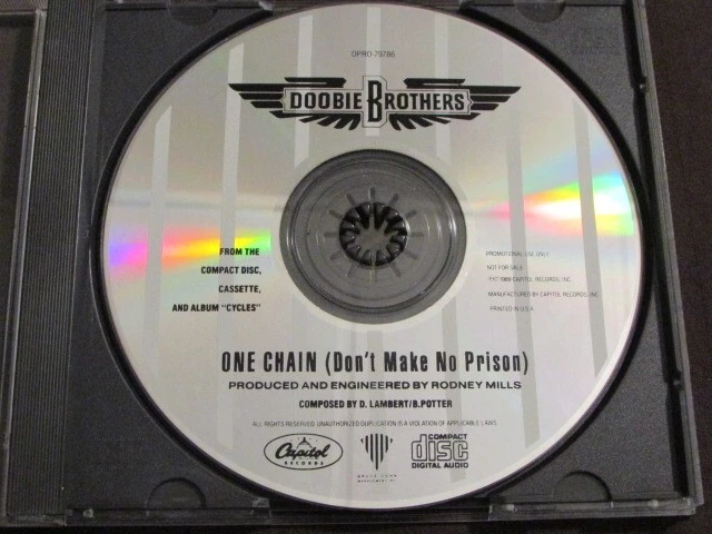 DOOBIE BROTHERS ONE CHAIN (Don’t Make No Prison) 1992 PROMO DJ CD SINGLE NM OOP Foto 1 de 4