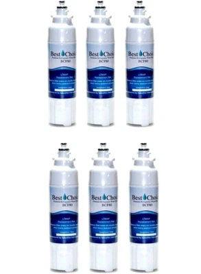 6-Pack Refrigerator Water Filter Fits LG LT800P LT800PC ADQ73613401 ADQ72910901 - Image 1 of 4