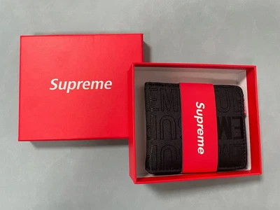Brand New Men SUPREME Wallet Black - Image 1 of 4