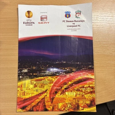 Steaua Bucuresti Vs Liverpool 2010/11 Season 04/11/2010 Europa League Group Game - Image 1 of 2