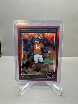 2024 Score Football - Wil Lutz - red- Denver Broncos - #84 5/20 - Image 1 of 4