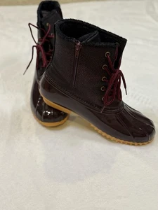 Sporto Duck Damenstiefel wasserdicht Größe 9W Farbe weinrot - Bild 1 von 7