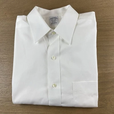 Brooks Brothers Solid White Regent OCBD Oxford Button Shirt Men’s M (15 1/2 35) - Image 1 of 4