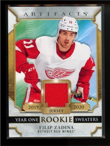2020 UPPER DECK ARTIFACTS #RS-FZ FILIP ZADINA YEAR ONE ROOKIE SWEATERS JERSEY - Picture 1 of 3