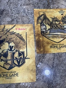 Vegas Golden Knights Gold Rally Towels Game 1 & 3 Uknight the Realm Stanley Cup - Picture 1 of 6