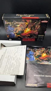 The King of Dragons SNES 1991 Caja Manual Insertos Solo Super Nintendo  - Imagen 1 de 11