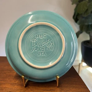 HLC Fiesta Turquoise Teal 7” Coupe Soup Cereal Bowl Homer Laughlin USA - Picture 1 of 3