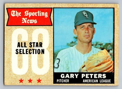 1968 Topps #379 Gary Peters Chicago White Sox Foto 1 de 3