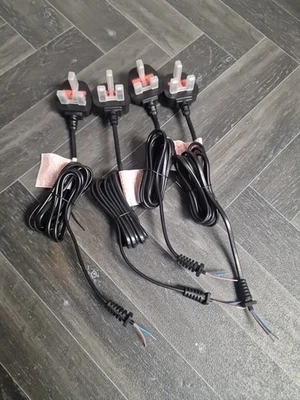 X4 Power Cord UK Plug 3A Main Leads Replacement Sealed Plug #M - Image 1 of 4