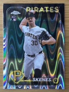 2024 Topps Chrome Update - Rookie Ray Wave rifrattore Paul Skenes (RC) #USC88 - Foto 1 di 2