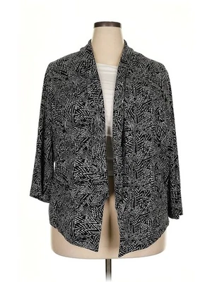 Sejour Women Black Blazer 3X Plus - Image 1 of 4