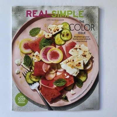 Real Simple Magazine June 2025 The Color Issue Summer Party Recipes Beauty New - Image 1 of 4