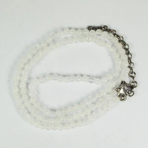 Nicky Butler Sterling Silver 5.1 mm Round Ball Bead Moonstone Necklace 24-27” - Picture 1 of 9