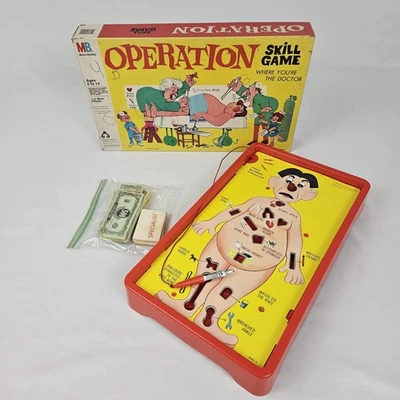 Vintage Operation Game Milton Bradley Working Smoking Doctor 1965 - Image 1 of 4