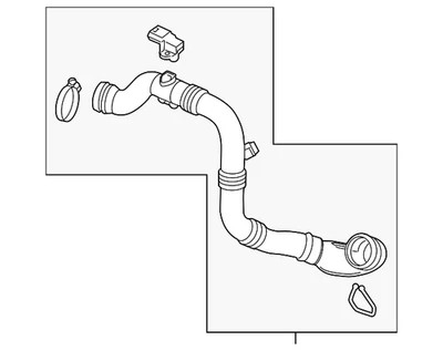 正品通用中间冷却器插座空气软管 13398479 — 第 1/4 张图片