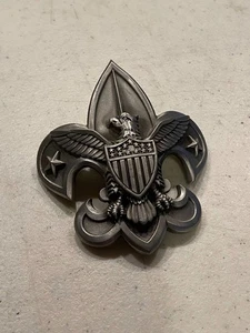 Vintage BOY SCOUTS OF AMERICA Large Metal UNIVERSAL EMBLEM BSA Logo Badge - Picture 1 of 5