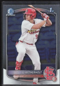 Bowman #BCP-22 2025 JJ Wetherholt Chrome Prospects Cardenales de San Luis 1er - Imagen 1 de 2