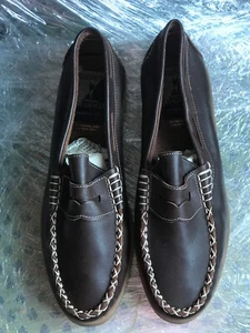 NEU Giorgio Gioco Gr 46 Herren Sommer Halbschuhe Slipper Mokassin Leder Bootschu - Bild 1 von 7