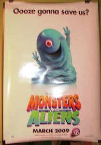 Monsters Vs Aliens Advance 2009 Original D/S FILMPOSTER 27x40 R Witherspoon - Bild 1 von 3