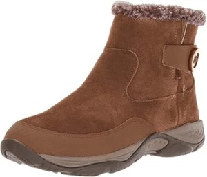 Easy Spirit Womens seExcel8 Mid Calf Boots Fur Lined Zipper Brown Size 8.5 M - Picture 1 of 8