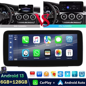 10.25" 6G+128GB Carplay For Benz C/GLC/V/X Class W205 X253 NTG5.0 Car Stereo AHD - Picture 1 of 20