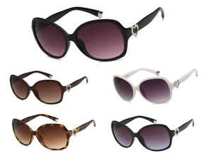 Occhiali da sole donna romantici vintage retrò farfalla oversize moda + borsa morbida  - Foto 1 di 9