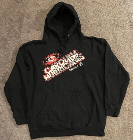 Men's Reebok NHL Carolina Hurricanes Hooded Sweatshirt Hoodie Large Cover