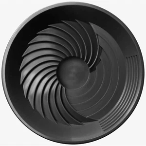 Turbo Pan 16" Plastic Gold Pan Large 40cm Black Prospecting Gold Gem Panning - Picture 1 of 1