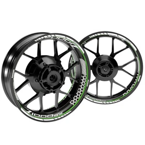 Pegatina de llanta Kawasaki Z1000SX Hexagon Premium pegatina de borde de llanta - Imagen 1 de 7