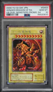 Psa 10 The Winged Dragon of Ra G4-03 Yugioh Duel Monster Promo S4 Set 2000 Japan - Picture 1 of 2