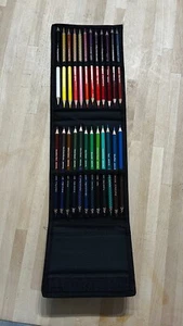 NEW - Mont Marte - 24 double sided colour pencils in case - art drawing - Picture 1 of 3