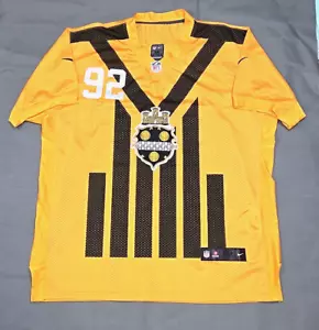 Maglia Nike Pittsburgh Steelers James Harrison #92 taglia 56 City SEAL/EMBLEM rara - Foto 1 di 13
