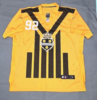 Camiseta Nike de los Pittsburgh Steelers James Harrison #92 Talla 56 City SEAL/EMBLEM Rara Foto 1 de 4