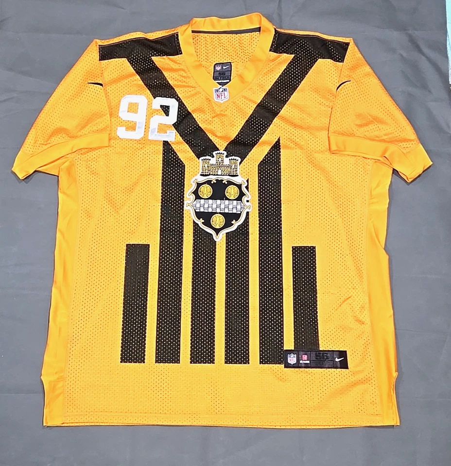 Camiseta Nike de los Pittsburgh Steelers James Harrison #92 Talla 56 City SEAL/EMBLEM Rara Foto 1 de 4