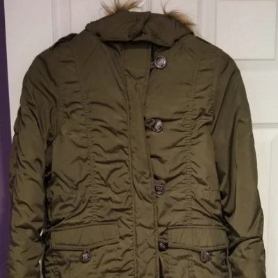 Parka Heavy Weight marrón chocolate talla M/10-12 Foto 1 de 4