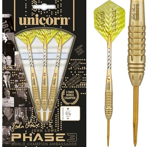 Unicorn John Lowe Phase 3 Gold Darts – 21g & 25g Weights – Tungsten – Champion - Picture 1 of 4